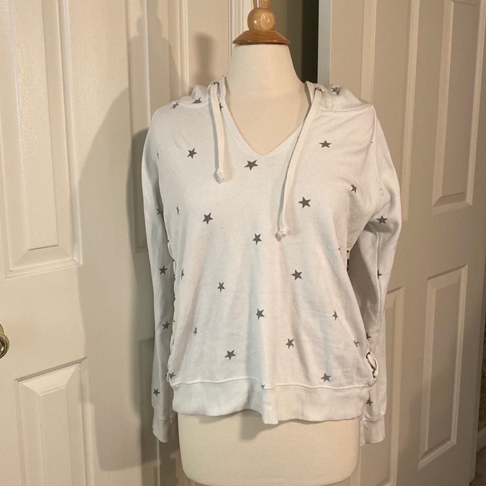 Vintage Havana Star ⭐️ Hooded Sweatshirt w/ Lacing on the Side Size Small in EUC